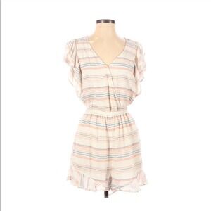 american eagle stripe women's‎ ruffle romper